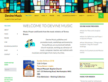 Tablet Screenshot of devinemusic.org.uk